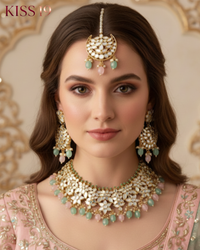 The Belgravia Pastel Blossom Choker and Earring Set