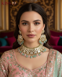 The Belgravia Pastel Blossom Choker and Earring Set