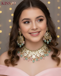 The Belgravia Pastel Blossom Choker and Earring Set
