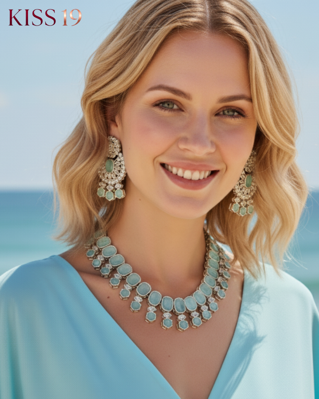 The Mayfair Ice Collection – Necklace, Earrings & Head Piece Set